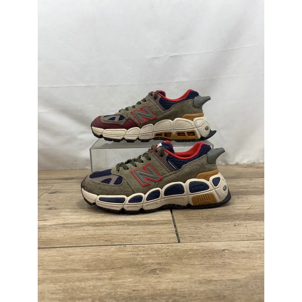 New Balance 574 YURT Salehe Bembury Olive Navy Red MS574YSE Mens 9‎